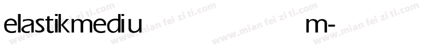 elastik medium字体转换